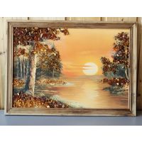 Картина янтарная