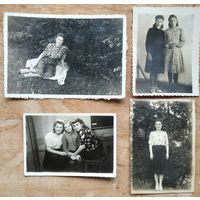 Фото девушек 1950-х. 4 фото. Цена за все.