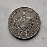 20 сентаво 1962 года Куба. Республика Куба. Хосе Марти.
