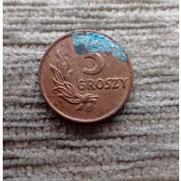 Werty71 Польша 5 грошей 1949