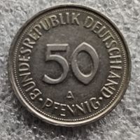Германия 50 пфеннигов  1990 г.  "А"