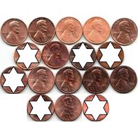 США 1 цент - на выбор