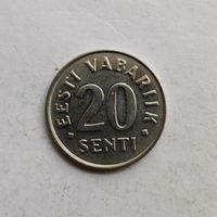 Эстония 20 сентов 2006 г.