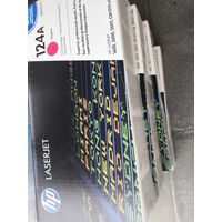 Картриджи LaserJet 124a, 4 штуки, старт 5 руб