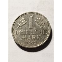 Германия 1 марка 1992 D