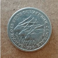 Центральная Африка (BEAC) 50 франков, 1998 г., KM# 11