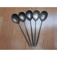 Старые ложечки. 5шт.