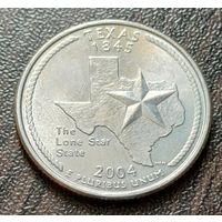 США 1/4 доллара, 2004 Квотер штата Техас   P    ( 1-6-7 )