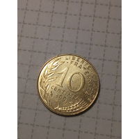 10 сантимов Франция 1997 год