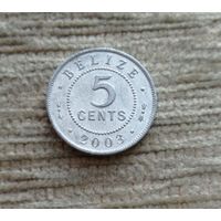 Werty71 Белиз 5 центов 2003
