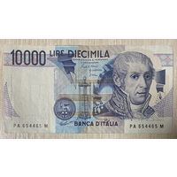 Банкнота Италии 10000 лир. 1984 год.