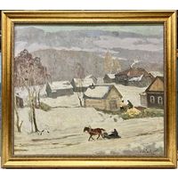 Козловский А.С "Весна в Заславле", 2007г. Холст, масло. Размер с рамой 104х93,5 см.