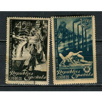 Испания (Республика II) - 1938 - В честь рабочих Сагунто - [Mi. 730-731] - полная серия - 2 марки. Гашеные и MNH.  (Лот 7Jw)-T9P1