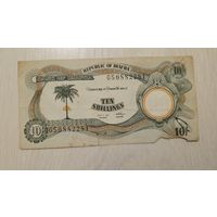 С 1 руб. Биафра. 10 шиллингов. Нечастая