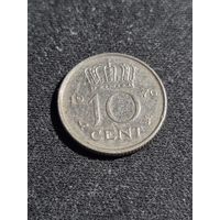 Нидерланды 10 центов 1970