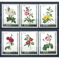Манама  - 1969г. - Розы - 6 марок - полная серия, MNH [Mi 170 А - 175 А]. #O-Se-Z-1-47