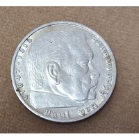 5 марок 1936 Германия - Гинденбург