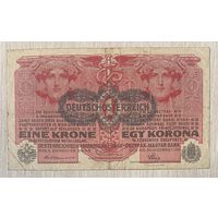 Банкнота 1 крона 1916 год. Австро-Венгрия. С рубля без МЦ.