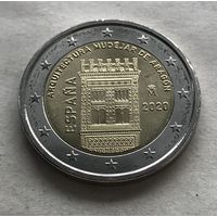 Испания 2 евро 2020 - ЮНЕСКО - Архитектура мудехар в Арагоне - UNC!