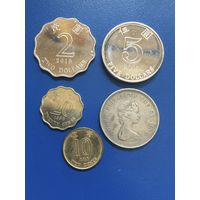 Монеты Гонконга, 5 шт