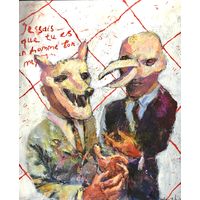 Игорь Тишин, "Деловые переговоры", х/м, 2015г.