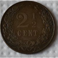 Нидерланды 2и 1/2 цента, 1905 (14-12-10)
