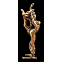 Статуэтка Девушка со змеёй Бронза