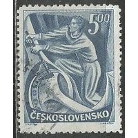 Чехословакия. 9-й Съезд Компартии. Рабочий. 1949г. Mi#577.