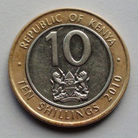 Кения 10 шиллингов. 2010
