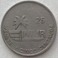 Куба 25 сентаво 1989 г. Интур