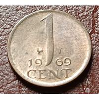 Нидерланды 1 цент, 1969  петух  ( 1-2-4 )