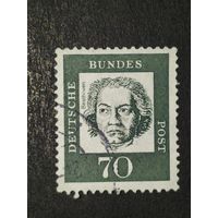 Германия 1961. Известные немцы. Людвиг ван Бетховен (1770-1827), композитор