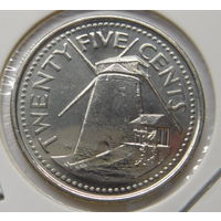 Барбадос 25 центов 2011 г