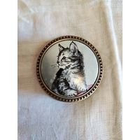 Шкатулка металл эмаль