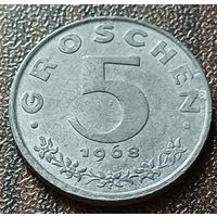 Австрия 5 грошей, 1968    ( 1-3-4 )