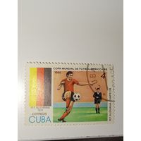 Куба 1985 Чемпионат мира по футболу 1986 года (Мексика), с упоминанием победы ФРГ в 1974 году.