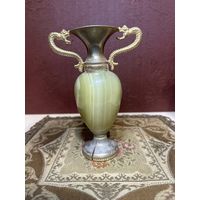 Вазочка, латунь, оникс, Европа, много лотов с рубля