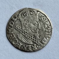 Монета Серебро Польша 3 гроша 1622 год СИГИЗМУНД lll ОТЛИЧНЫЙ