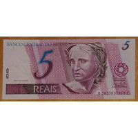 Бразилия 5 реалов 1997 P-244Af UNC