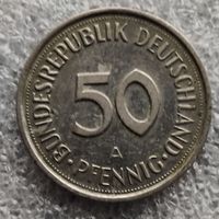 Германия 50 пфеннигов  1990 г.  "А"