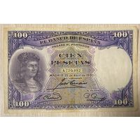 Банкнота 100 песет, Испания, 1931 год, Гонсало Фернандес де Кордова.
