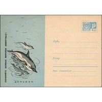 Художественный маркированный конверт СССР N 4817 (15.08.1967) Охраняйте ценных морских животных! Дельфин