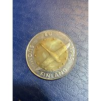 Финляндия 10 марок 1995 г Вступления Финляндии в ЕС