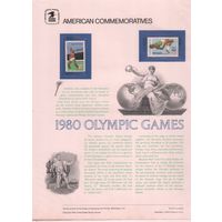 США-1979 (Мих.1395,1405),  Спорт, ОИ-1980, цельные вещи