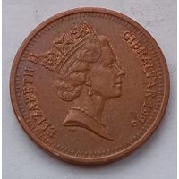 Гибралтар 1 пенни 1996 год, VF
