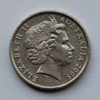 Австралия 5 центов. 2005 г.
