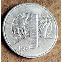 Сан-Марино 20 лир 1976 UNC