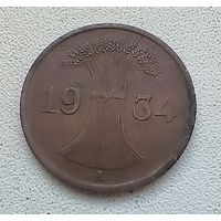 Германия 1 рейхспфенниг 1934 А  4-1-23
