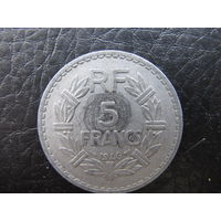 Франция.5 франков.1946. С 20 копеек. Распродажа коллекции. Смотрите другие лоты.