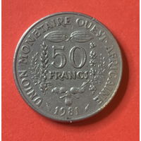 Западная Африка, 50 франков 1981г.